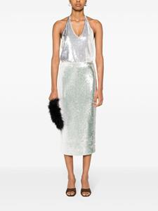 ROTATE sequin-embellished pencil skirt - Wit
