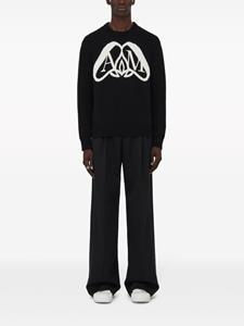 Alexander McQueen Intarsia sweater - Zwart