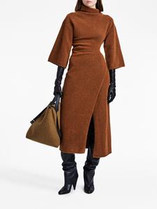 Proenza Schouler turtleneck wool-blend midi dress - Bruin