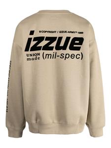 Izzue Sweater met logopatch - Bruin
