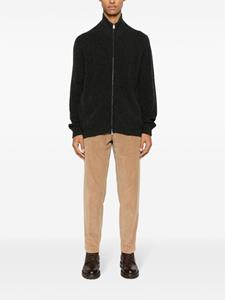 Roberto Collina ribbed zip-up jacket - Grijs