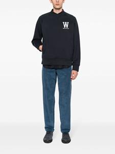 Woolrich Sweater met logoprint - Blauw