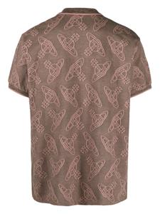 Vivienne Westwood Poloshirt met geborduurd logo - Bruin