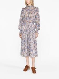 MARANT ÉTOILE Midi-jurk met bloemenprint - Wit