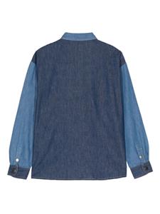 Emporio Armani Kids Spijkershirt met pailletten - Blauw