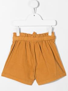 Knot Ribfluwelen shorts - Geel