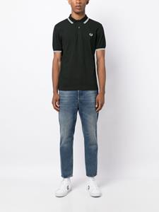 Fred Perry Poloshirt met contrasterende afwerking - Groen