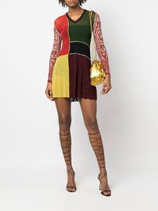 Jean Paul Gaultier Pre-Owned 1996 mini-jurk met vlakken - Rood