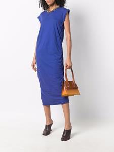 Lanvin Pre-Owned Midi-jurk met ruches - Blauw
