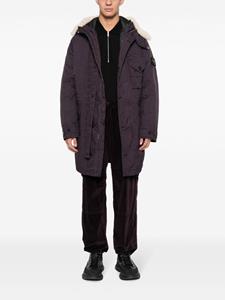 Stone Island Parka met Compass-logopatch - Paars