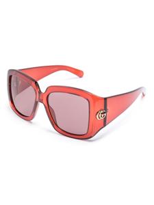 Gucci Eyewear Zonnebril met vierkant montuur - Rood