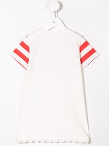 Moncler Enfant T- shirt jurk met geborduurd logo - Wit