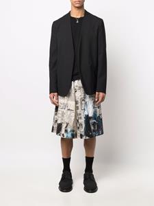 Yohji Yamamoto Shorts met print - Beige