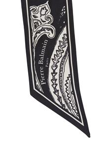 Balmain Sjaal met print - Zwart