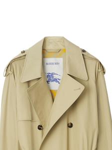 Burberry Trenchcoat met dubbele rij knopen - Groen