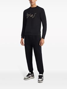 Qasimi Sweater met logoprint - Zwart