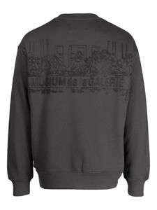 Musium Div. Sweater met logoprint - Grijs