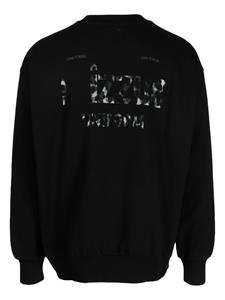 Izzue Sweater met logoprint - Zwart