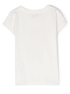 Moschino Kids T-shirt met ronde hals - Wit
