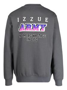 Izzue Sweater met logoprint - Grijs