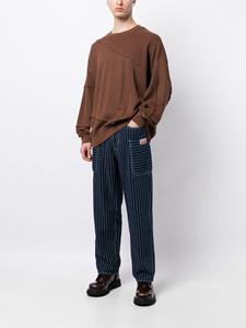 FIVE CM Sweater met geborduurd patchwork - Bruin