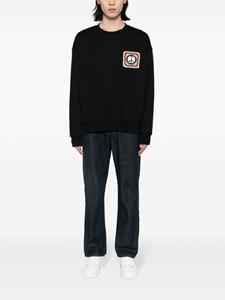 FIVE CM Sweater met geborduurd logo - Zwart
