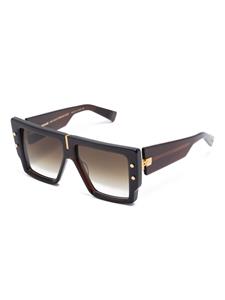 Balmain Eyewear B-Grand oversize-frame sunglasses - Bruin