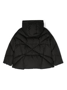 Khrisjoy Kids Khriskid hooded puffer jacket - Zwart