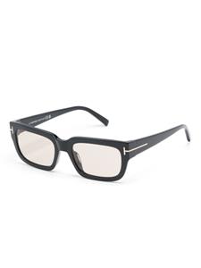 TOM FORD Eyewear Zonnebril met rechthoekig montuur - Zwart