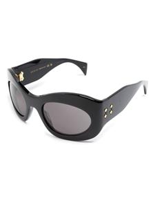Gucci Eyewear tinted-lenses oval-frame sunglasses - Zwart