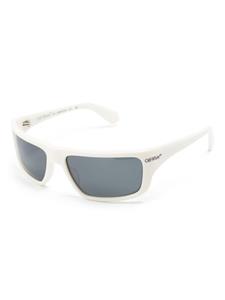 Off-White Eyewear logo-print rectangle-frame sunglasses - Wit