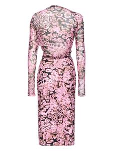 PINKO Midi-jurk met bloemenprint - Roze