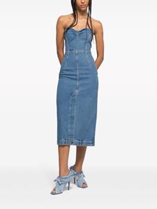 AZ FACTORY bustier-style denim dress - Blauw