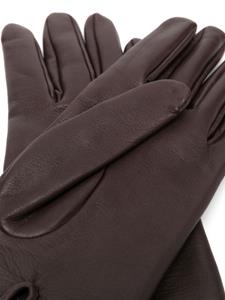 Saint Laurent Leren handschoenen - Bruin