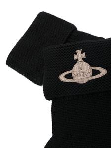Vivienne Westwood Handschoenen met geborduurd logo - Zwart