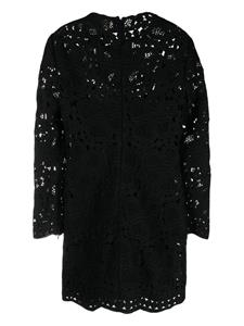 Elie Saab Mini-jurk met bloemenprint - Zwart