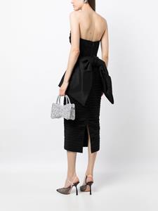 Rachel Gilbert Marji strapless midi-jurk - Zwart