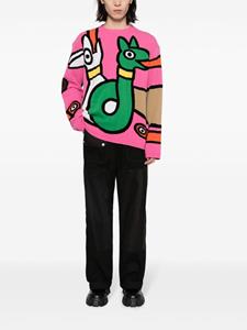 Walter Van Beirendonck Viper intarsia-knit wool jumper - Veelkleurig