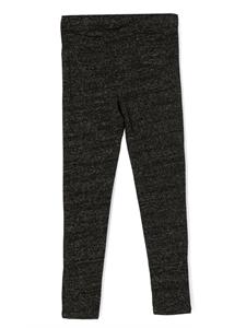 TOCOTO VINTAGE KIDS star-appliqué lurex-jersey leggings - Zwart