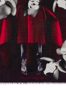Alexander McQueen Sjaal met print - Zwart