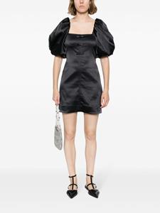 GANNI Mini-jurk met strikdetail - Zwart
