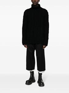 Yohji Yamamoto Grofgebreide trui - Zwart
