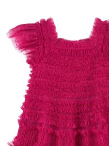NEEDLE & THREAD KIDS Lisette jurk met ruches - Roze