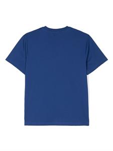 Lanvin Enfant T-shirt met logoprint - Blauw
