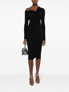 A.L.C. Jersey midi-jurk - Zwart