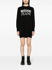MOSCHINO JEANS Intarsia mini-jurk - Zwart