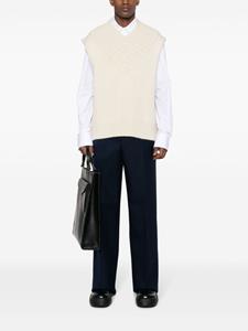 Jil Sander wool straight-leg trousers - Blauw
