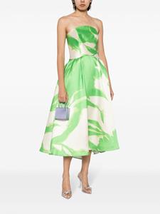 Amsale Strapless jurk - Groen