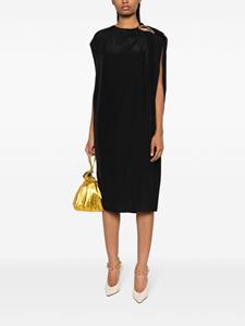 Lanvin Midi-jurk met ring-detail - Zwart