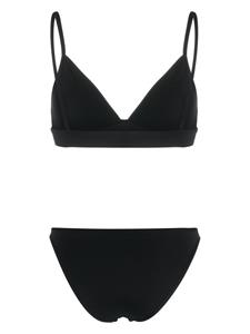 Balmain rhinestone-embellished bikini set - Zwart